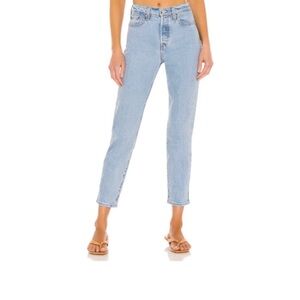 Levi’s Wedgie Icon in Tango Talks Clean Hem. $90 on Revolve website. 25” waist.